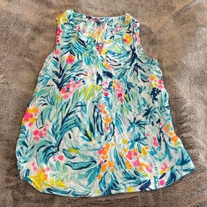 Lilly Pulitzer Floral Sleeveless Top